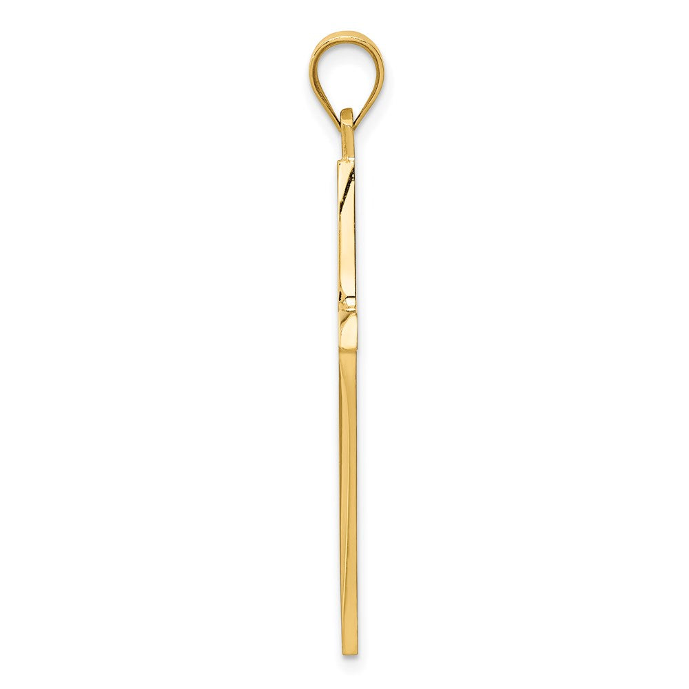 14k Polished Cross Pendant