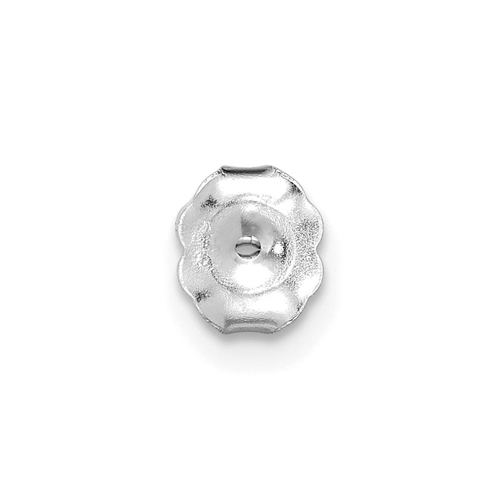14K White Gold 1/3 Carat Lab Grown Diamond VS/SI+ G+ Princess 4-Prong Complete Stud Earrings