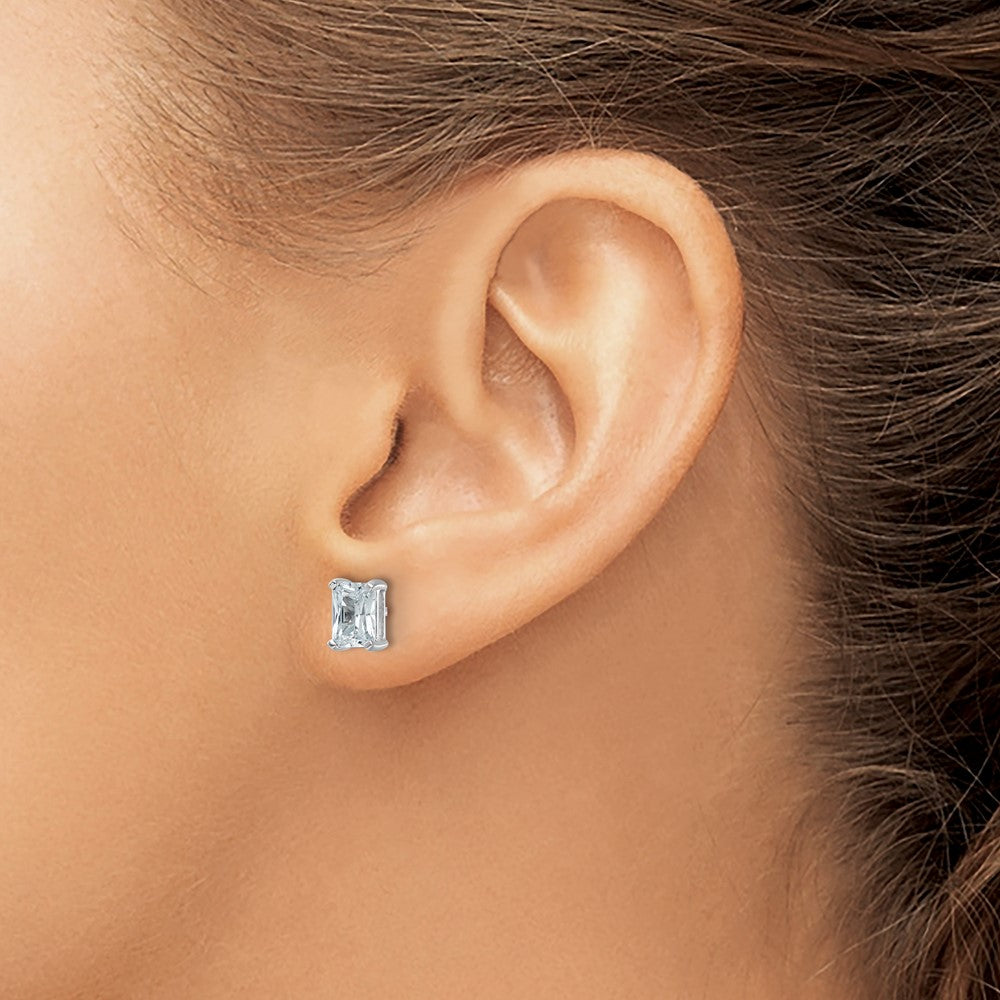 14kw Radiant 5.5mm Post Earring Mountings