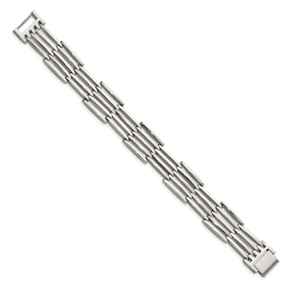 Stainless Steel Polished 8.5in Bracelet 8.5 inches