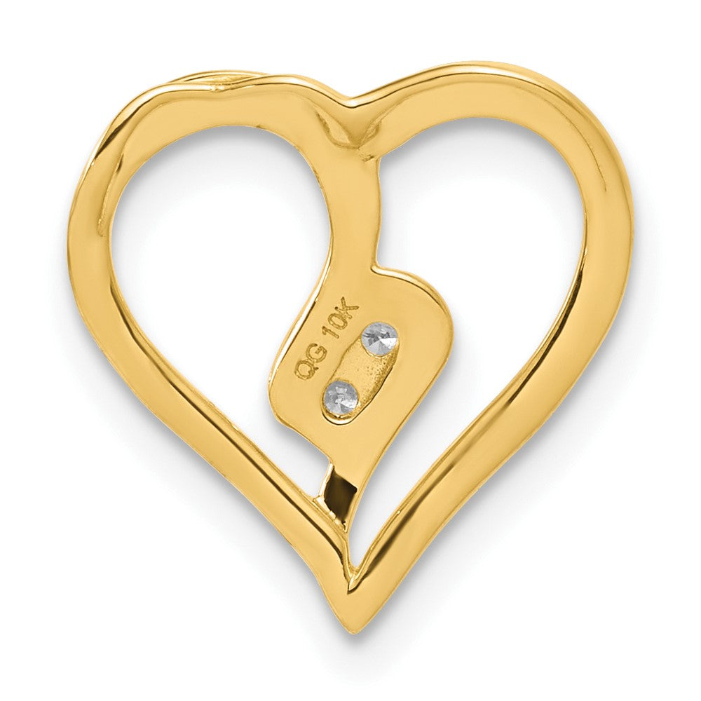 10ky Diamond Heart Pendant