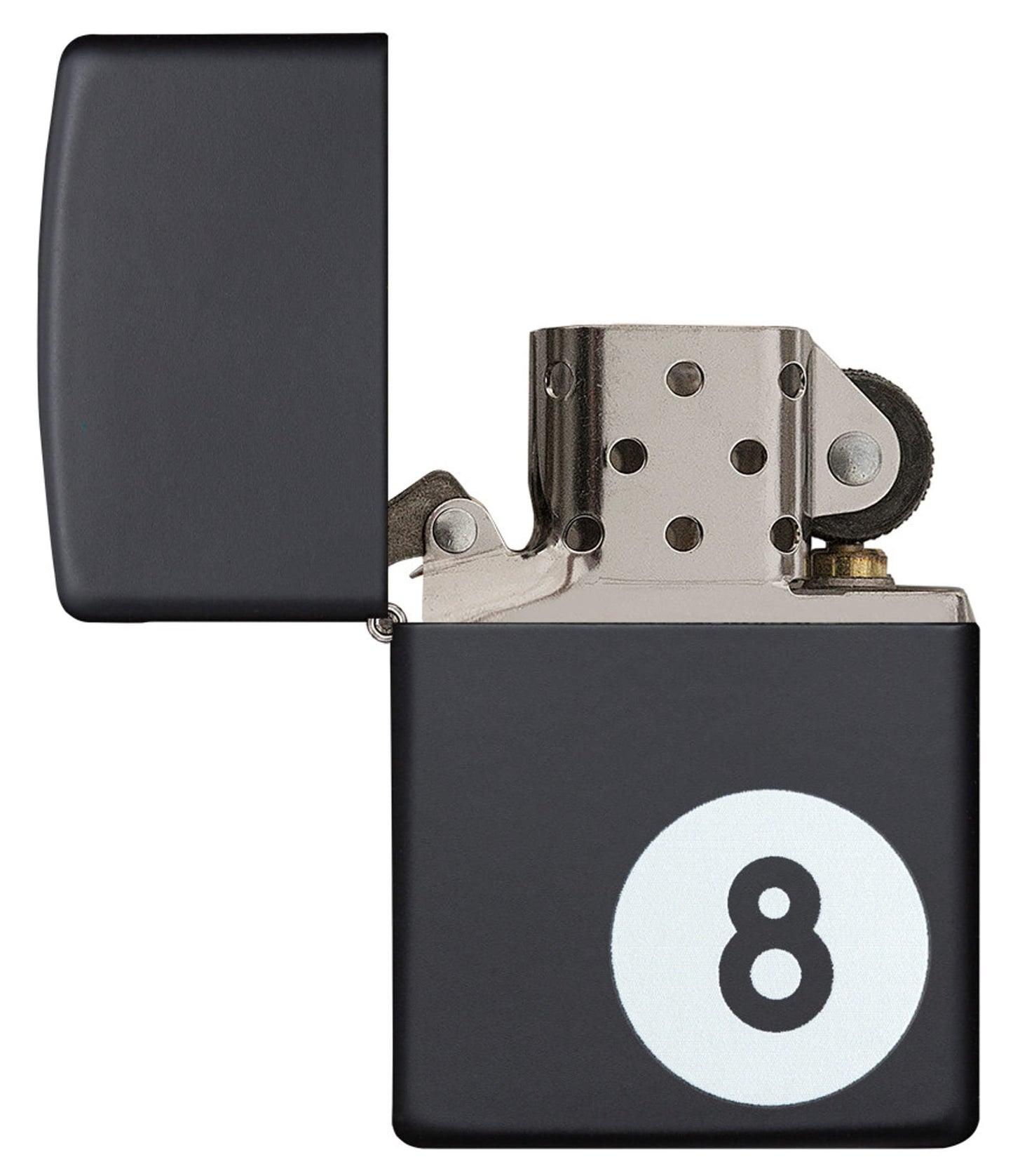 Zippo Eight Ball Black Matte Pocket Lighter