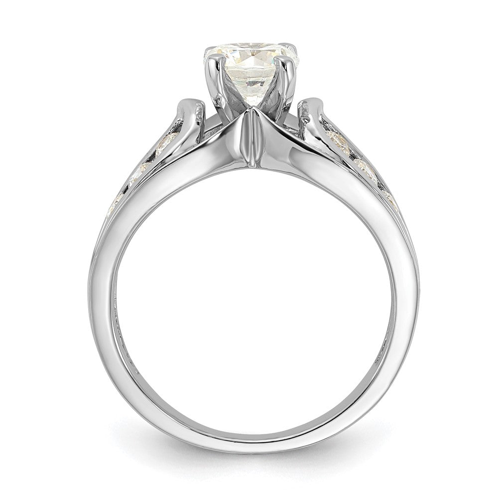 Sterling Silver Rhodium-plated Diamonore Ring