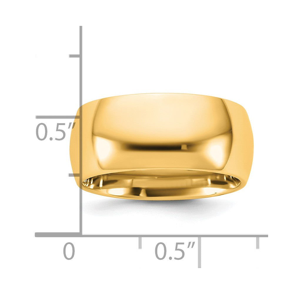 14KY 9mm Standard Comfort Fit Band Size 8