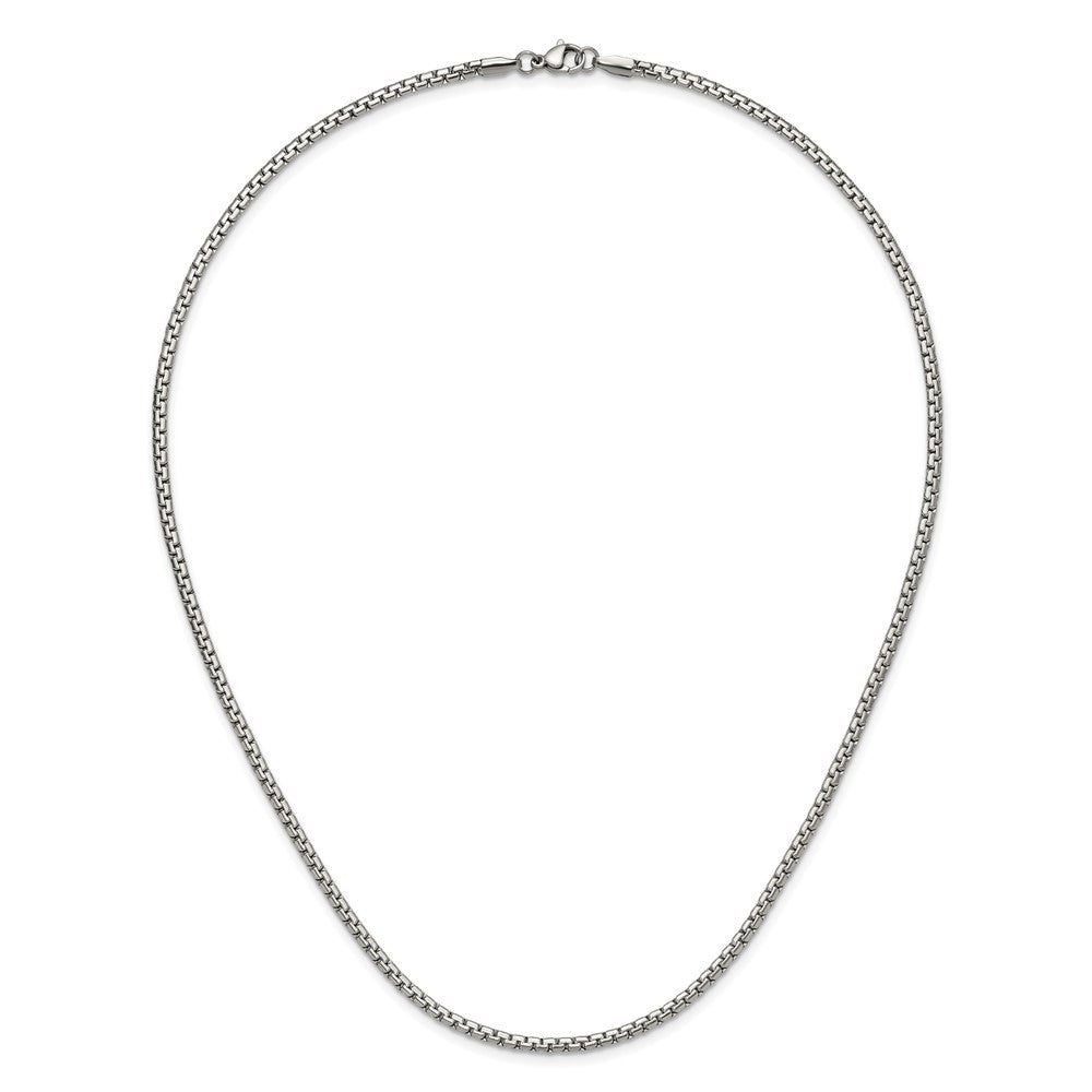 Stainless Steel Polished 3mm 20in Flat Box Chain