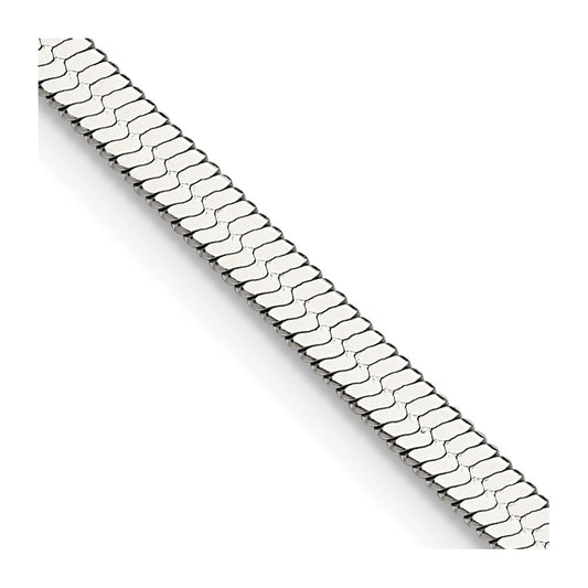 Chisel Stainless Steel Polished 3.9mm 18 inch Herringbone Chain