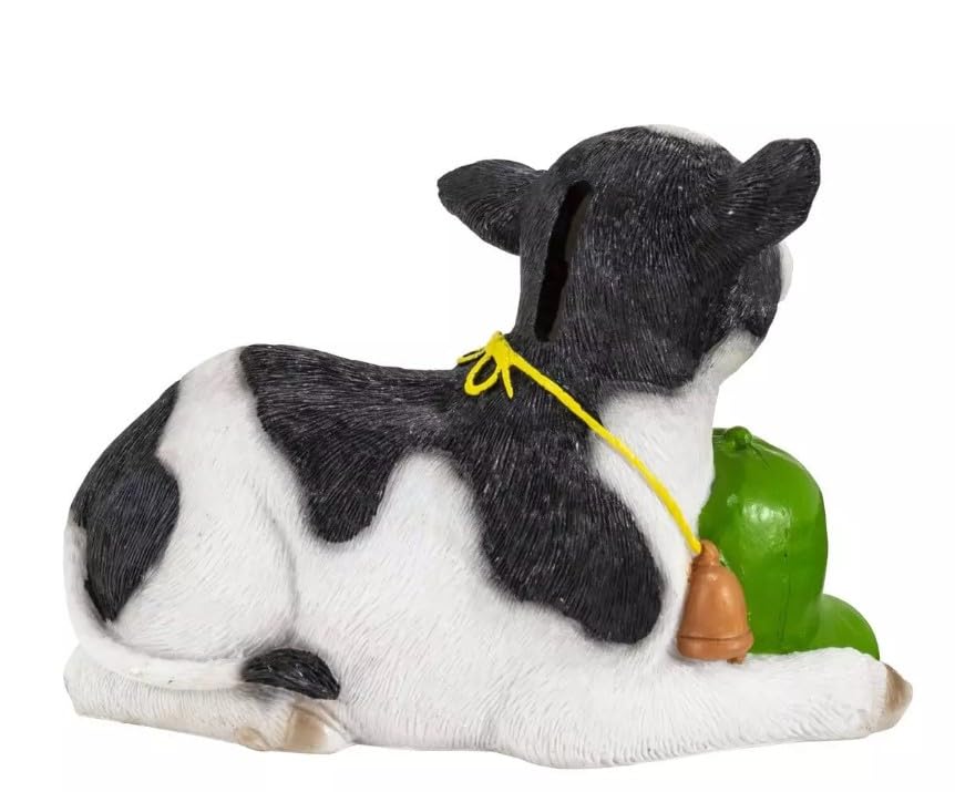 John Deere 6in Polyresin Calf Savings Bank 6988