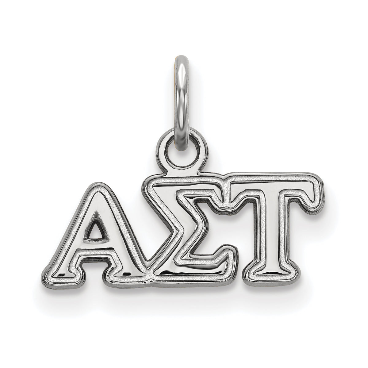 Sterling Silver Official Licensed Greek Sororities Alpha Sigma Tau (???) XS Pendant