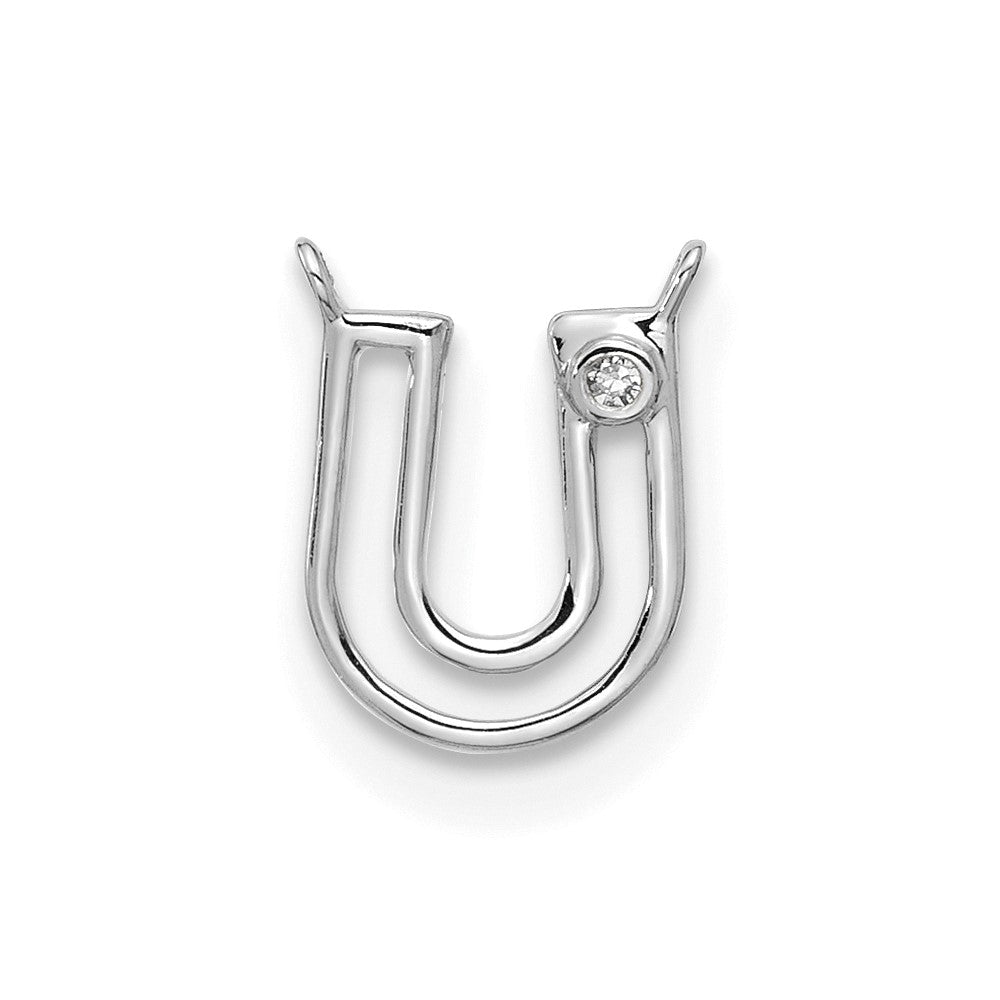Stella & Dot 10kw Diamond Initial U Charm Element