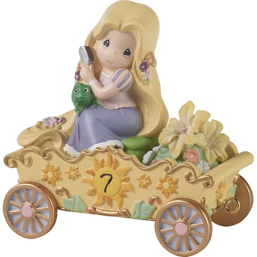 Disney I'm In Heaven To Be Seven!, Precious Moments Disney Birthday Princess Parade Figurine, Age 7, Count 1