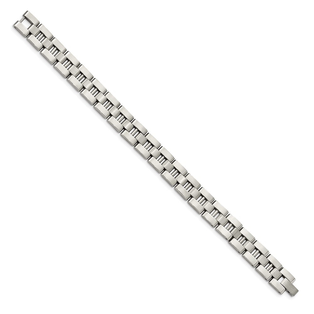 Stainless Steel Brushed and Polished 8.25in Bracelet 8.5 inches