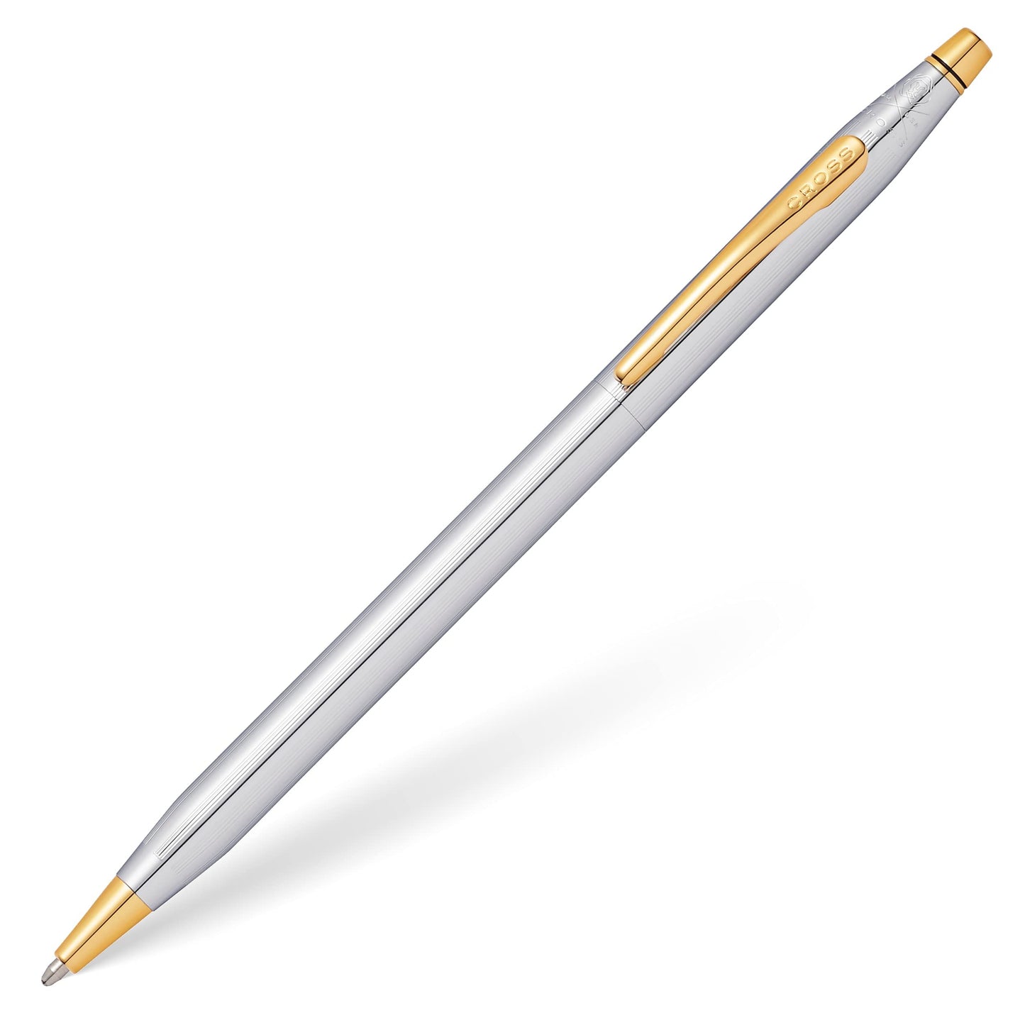 Cross Classic Century Refillable Ballpoint Pen, Medium Ballpen, Includes Luxury Gift Box - Medalist Chrome