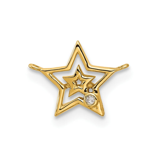 Stella & Dot 10ky Diamond Star Charm Element