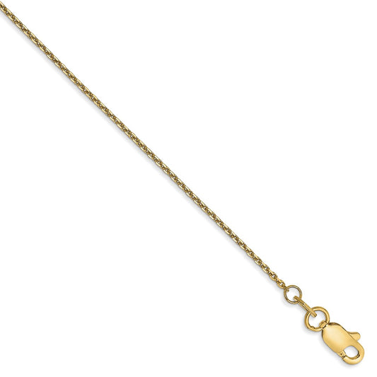 10k .95mm D/C Cable Chain Anklet