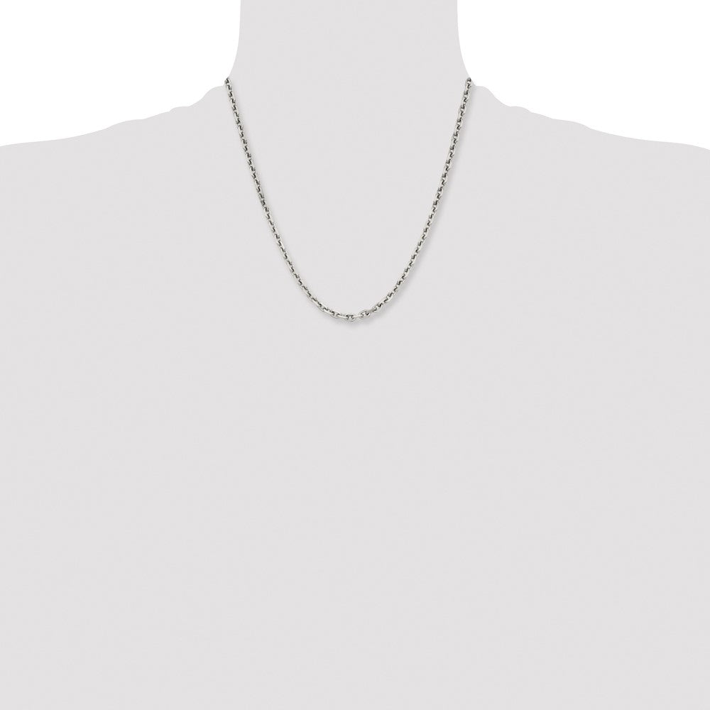 Stainless Steel Polished 5.3mm 20in Cable Chain