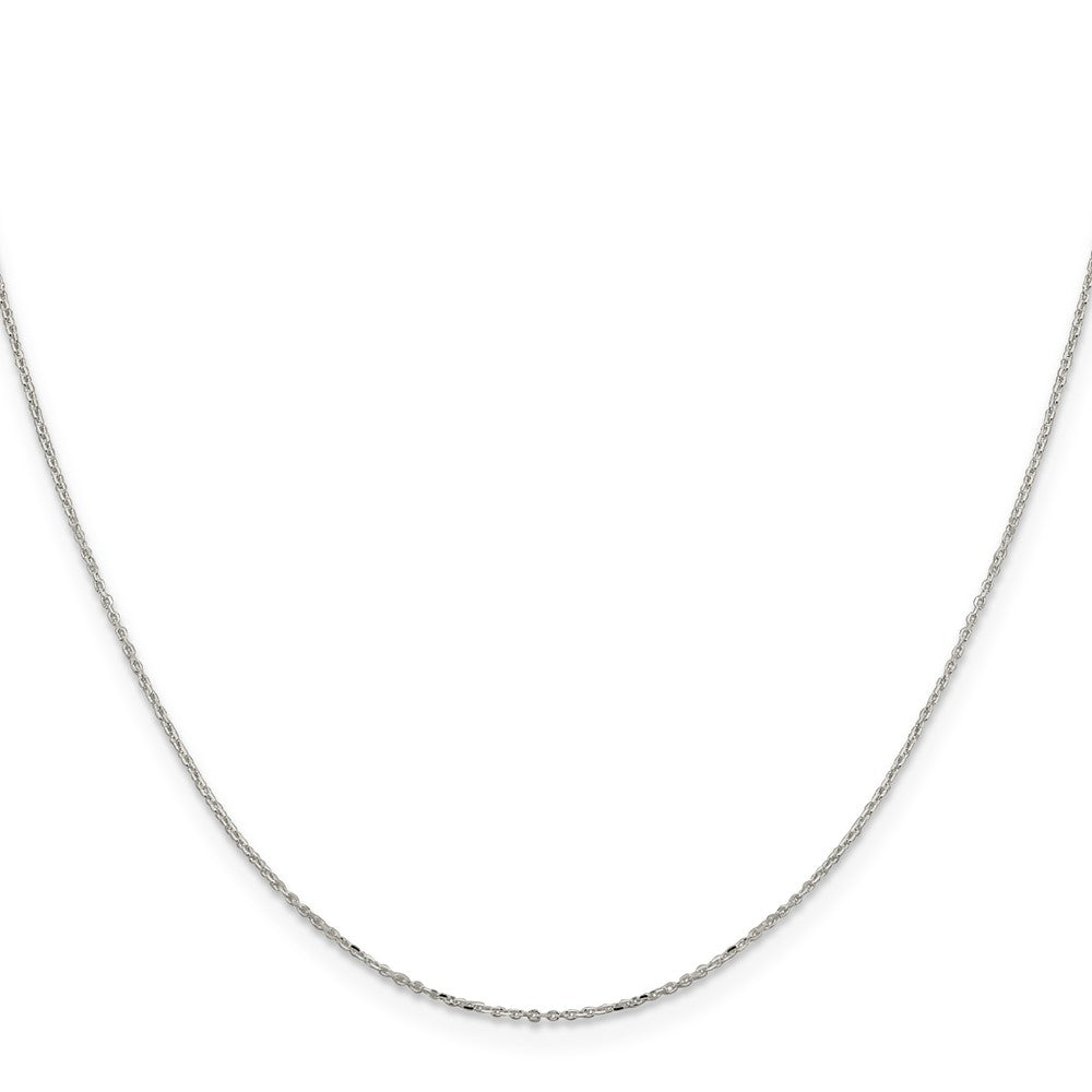 Sterling Silver 1mm 8 Sided D/C Cable Chain 16 Inches