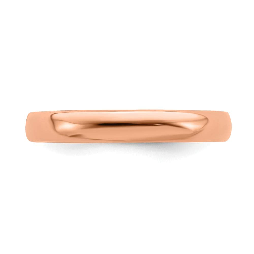 Sterling Silver Stackable Expressions Pink-plated Polished Ring Size -10