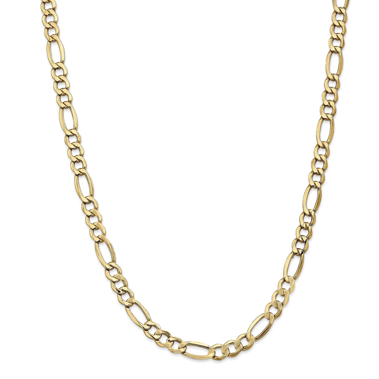 14K 18 inch 7.3mm Semi-Solid Figaro with Lobster Clasp Chain