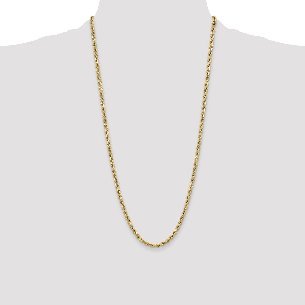 10k 4.9mm Semi-solid D/C Rope Chain