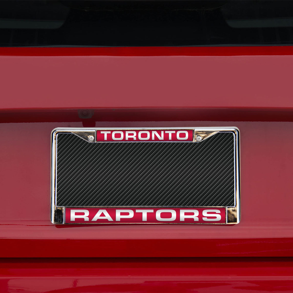 Toronto Basketball Raptor's Chrome Metal Laser Cut License Plate Frame