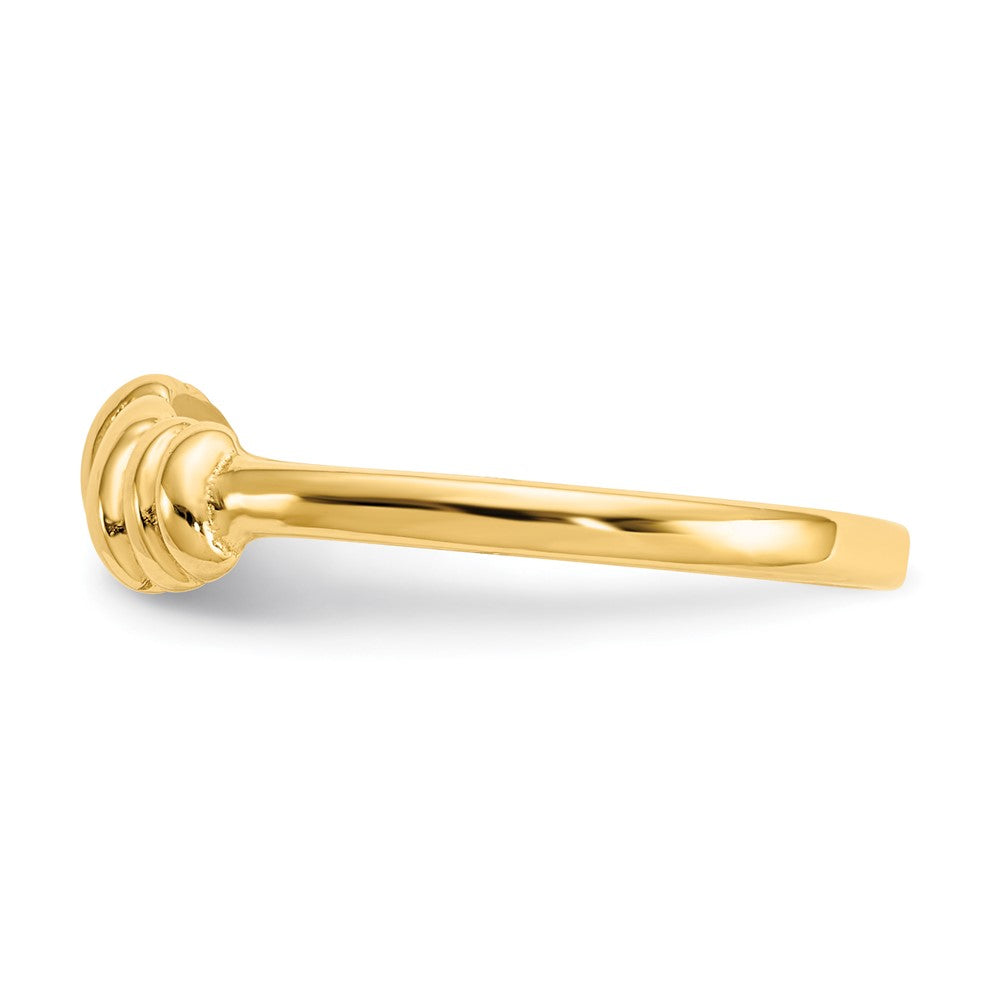 14K Love Knot Band Size 7