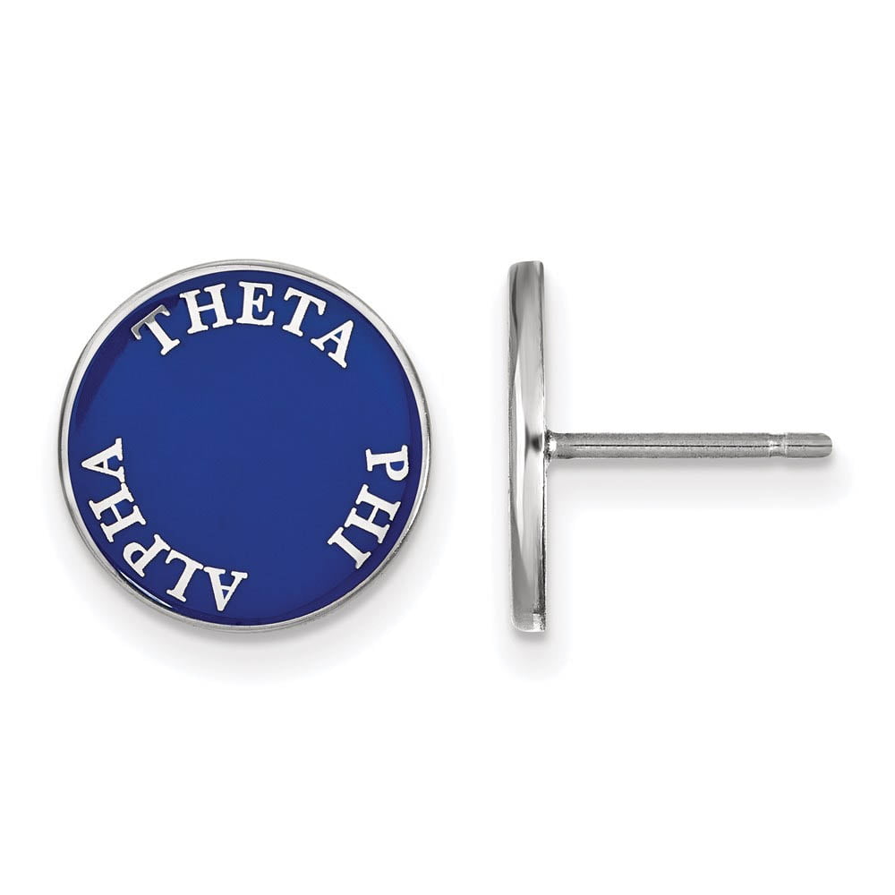 LogoArt SS019TPA Sterling Silver Theta Phi Alpha Enameled Post Earrings