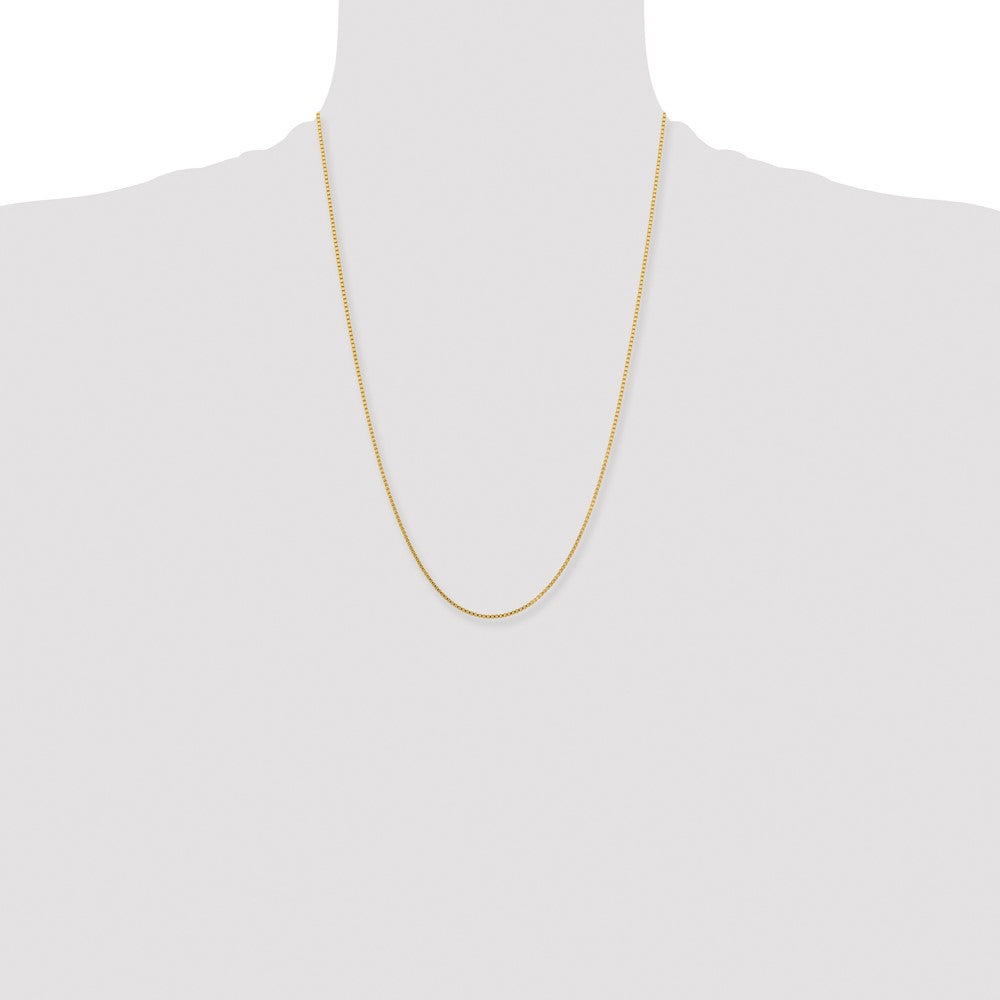 Stainless Steel Polished Yellow IP-plated 1.5mm 18in Box Chain