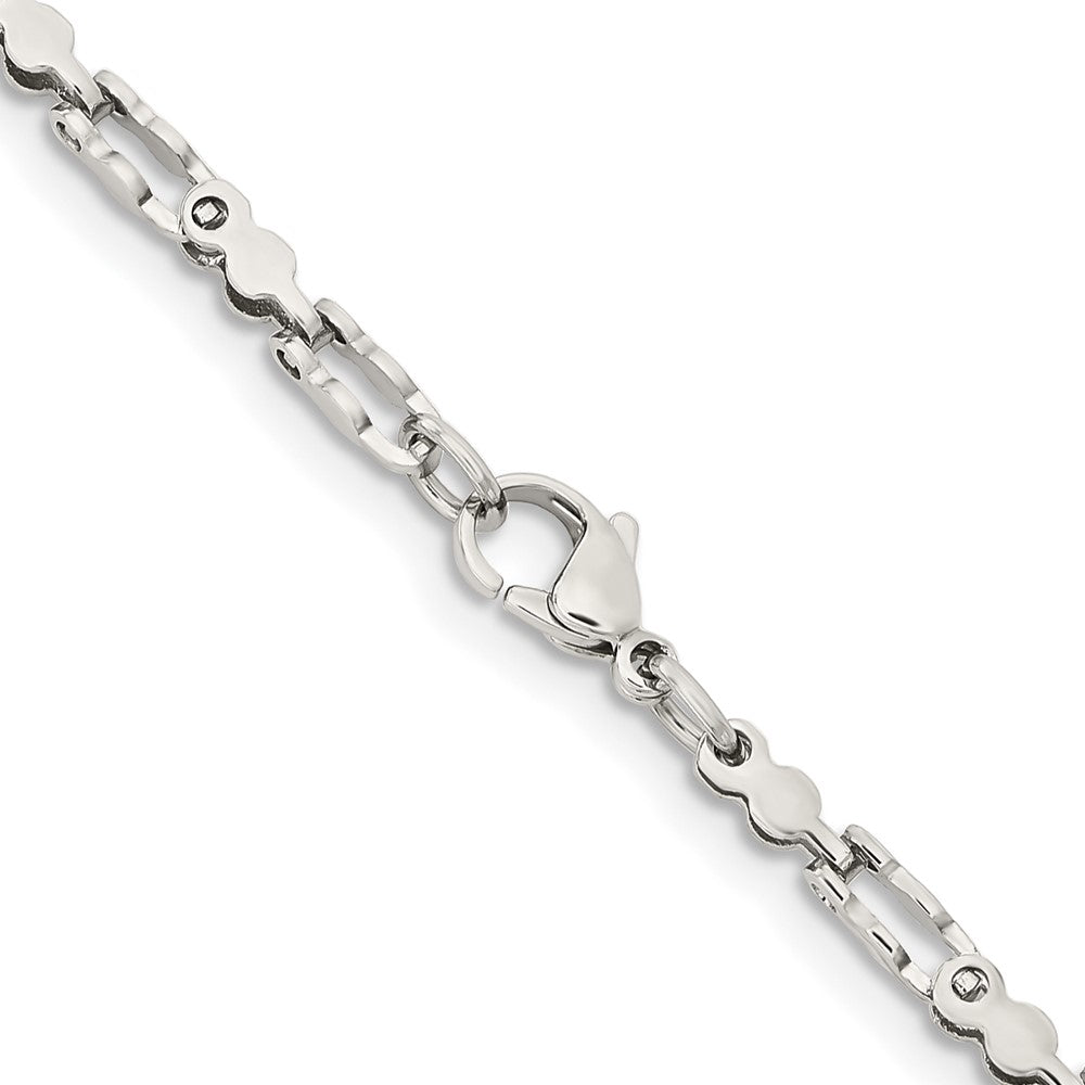 Stainless Steel Polished Fancy Link 22in Chain