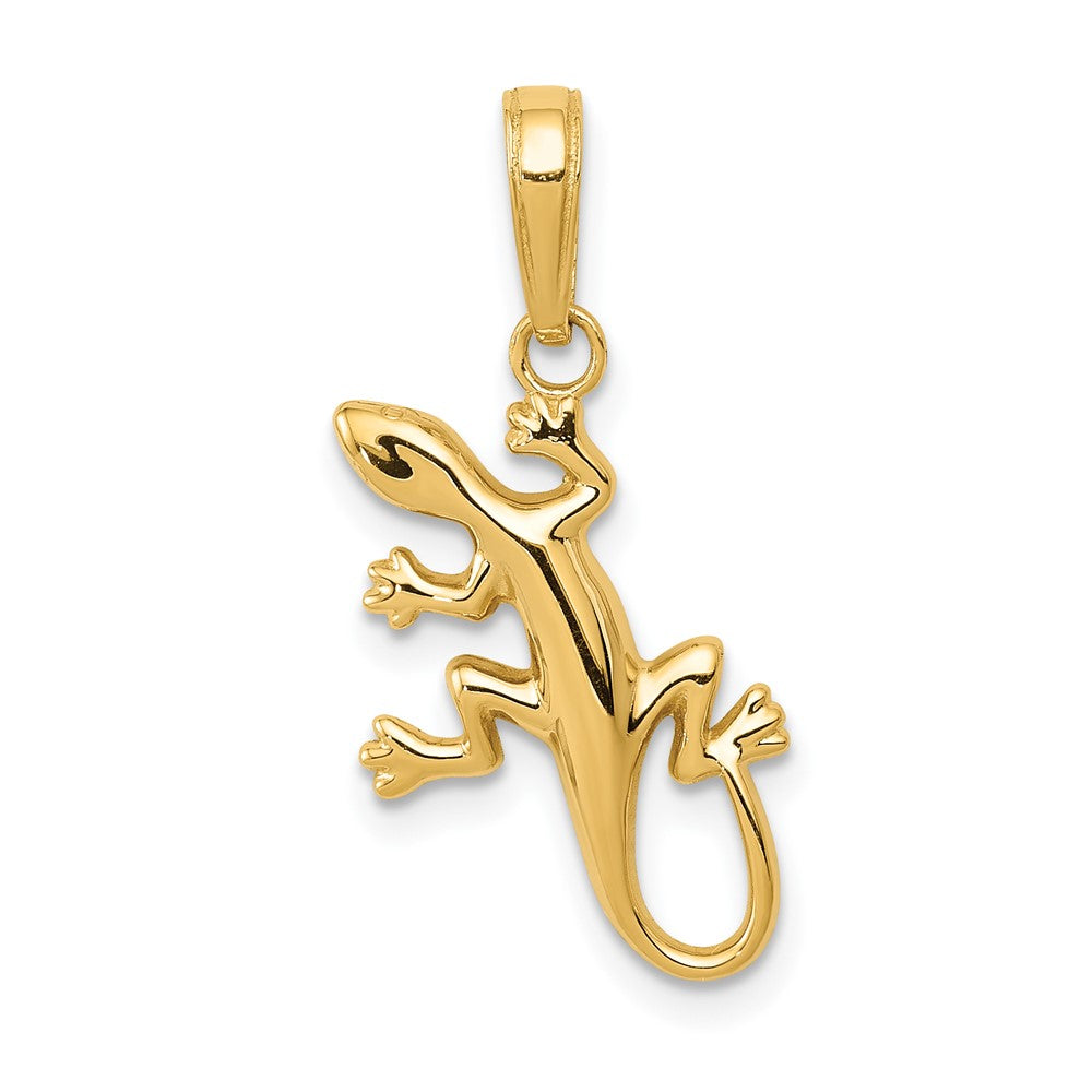 10k Gold Gecko Pendant