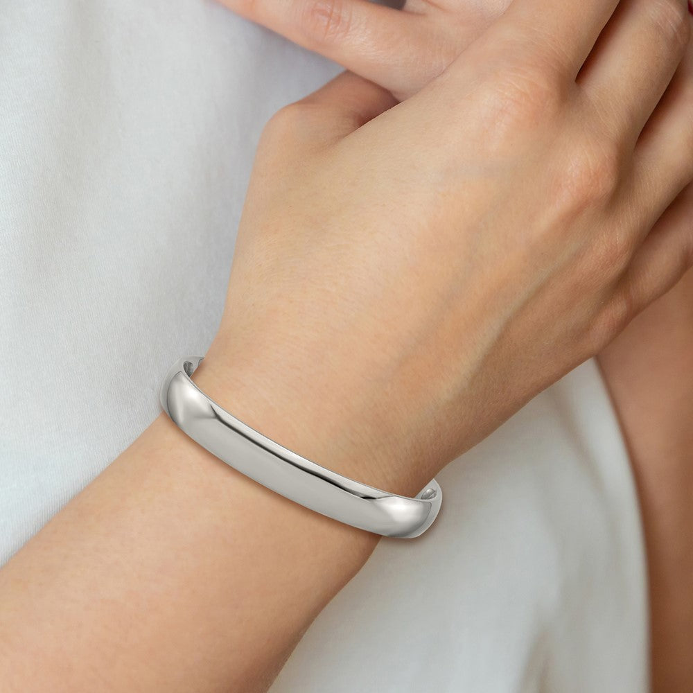 Titanium Polished Cuff Bangle 7 inches