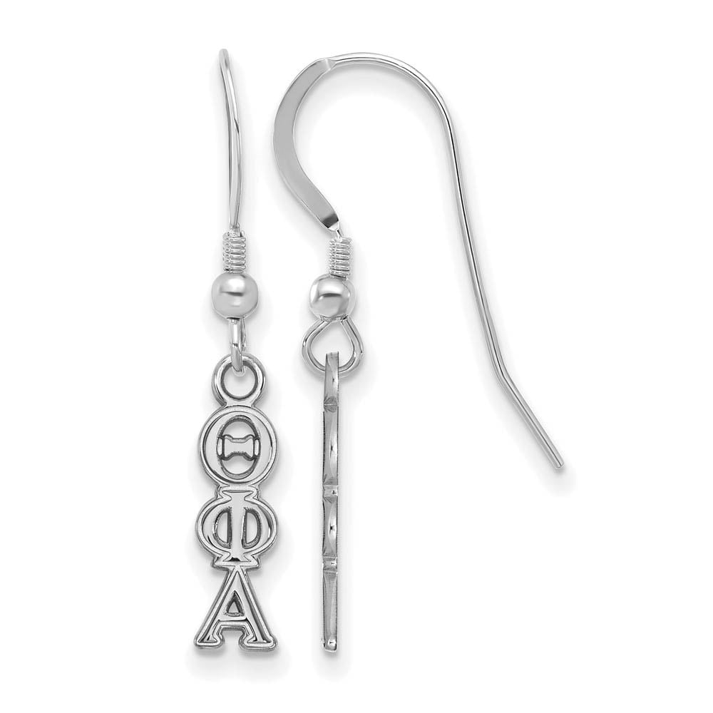 LogoArt Sterling Silver Theta Phi Alpha Small Dangle Earrings