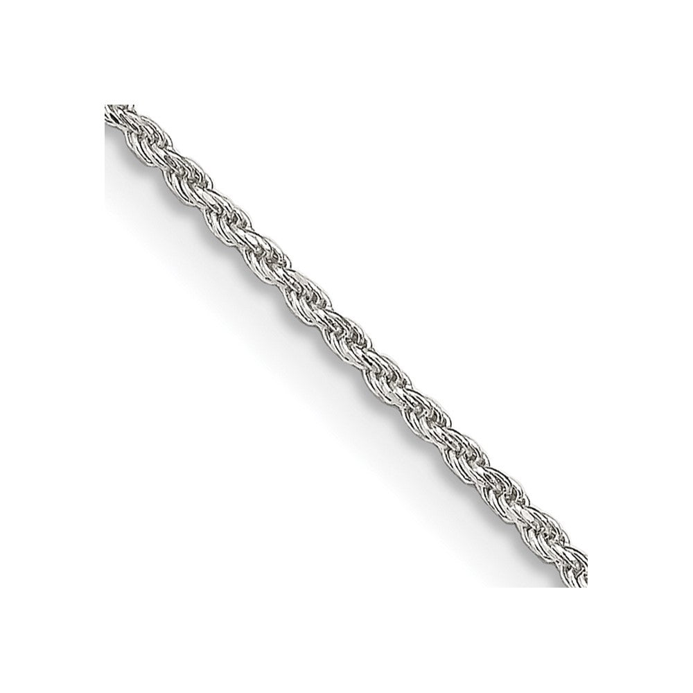 Sterling Silver 1.2mm Diamond-cut Rope Chain 28 Inches