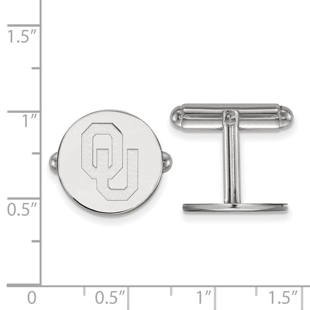 Men's University of Oklahoma Sterling Silver University of Oklahoma Cuff Links