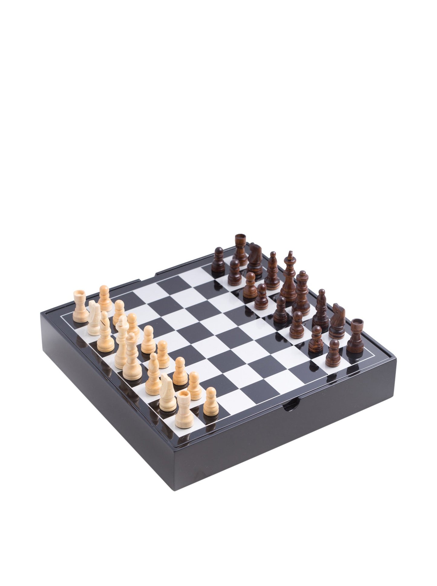 Bey-Berk International G550 Lacquered Wood Multi Game Set, Black