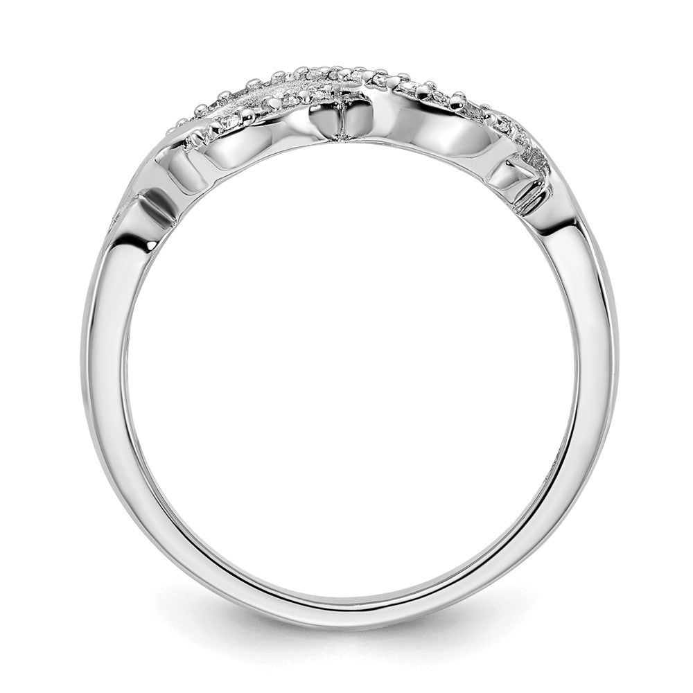 SS Diamond Infinity Ring