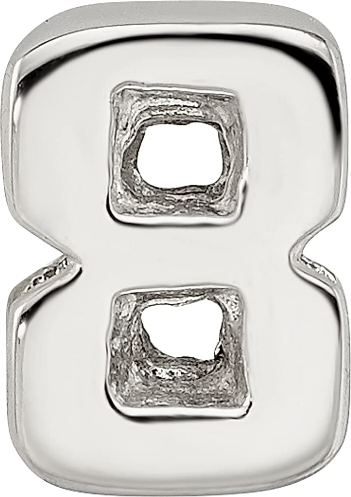 Reflection Beads Sterling Silver Reflections Number 8 Bead