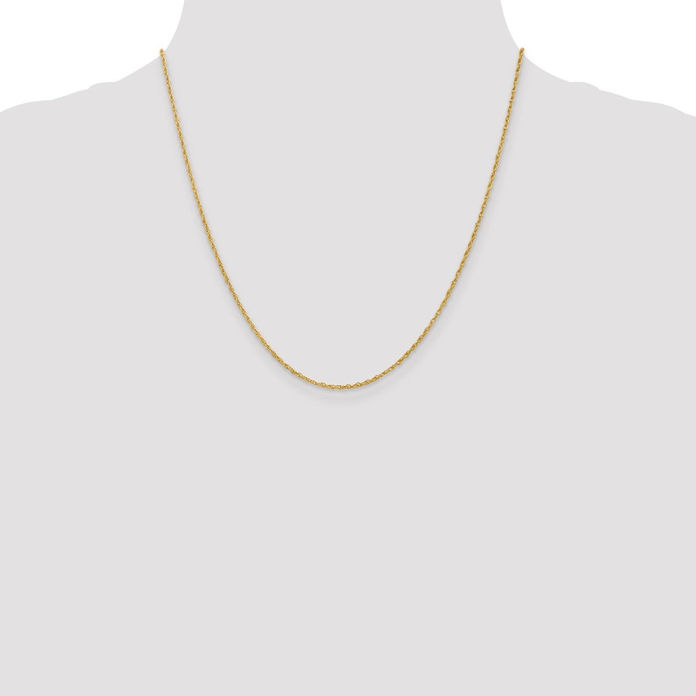 14K 20 inch 1.3 Heavy Baby Rope with Lobster Clasp Chain