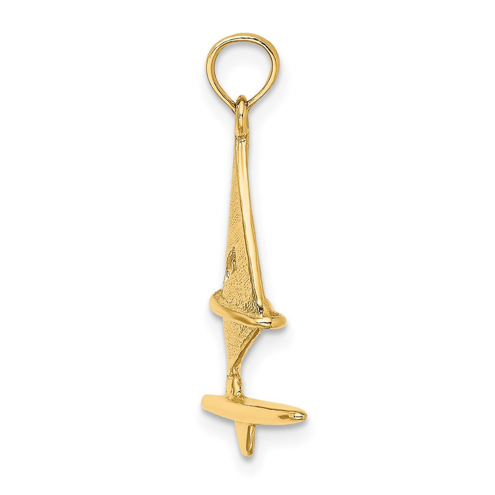 10K 3-D Textured Windsail Surfing Board Charm