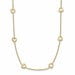 14K Polished Open Hearts Station 16 inch Necklace