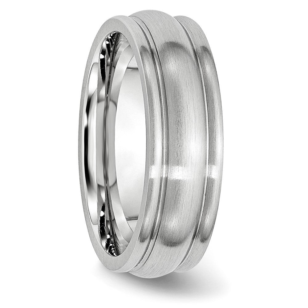 Cobalt Satin 7mm Rounded Edge Band Size - 11.5