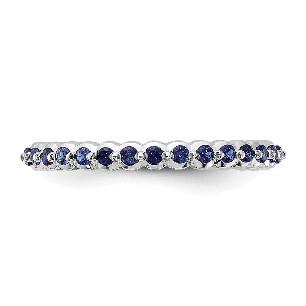Sterling Silver Stackable Expressions Created Sapphire Ring