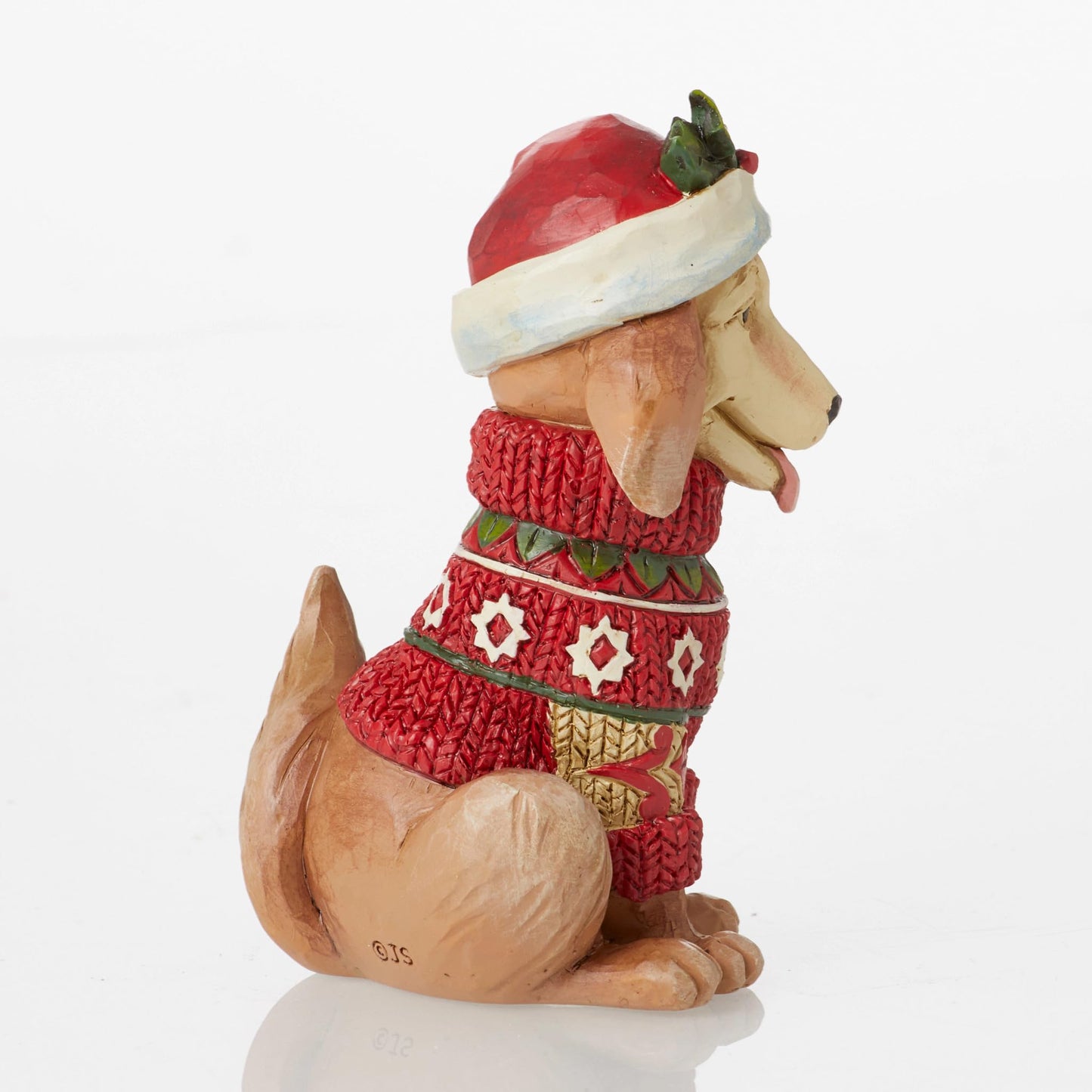 Jim Shore Christmas Dog Mini - One Figurine 3.25 Inch, Resin - Heartwood Creek Holidays 6012962