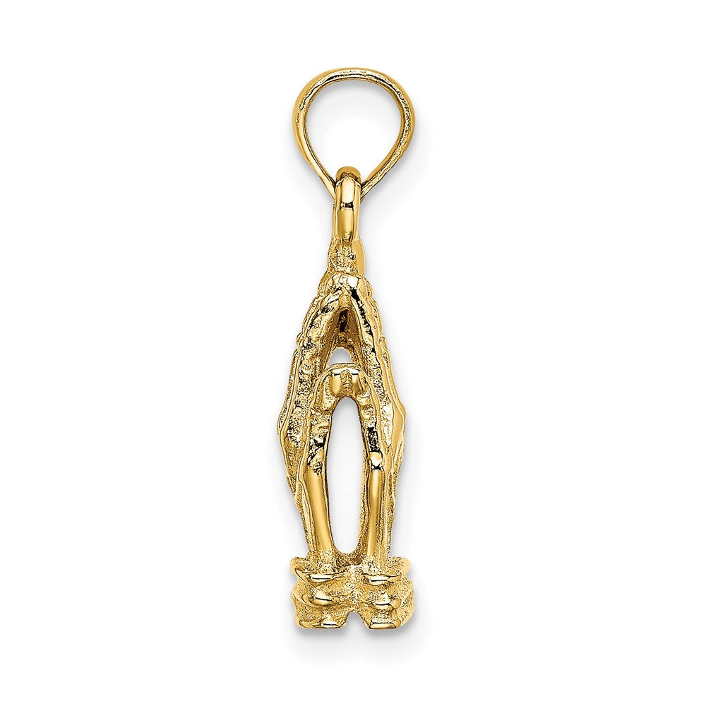 14K 3-D Praying Hands Charm