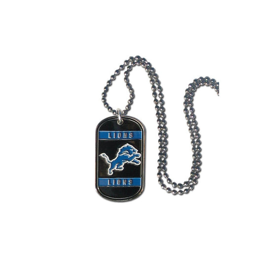 NFL Lions 36 inch Dogtag Chain Necklace