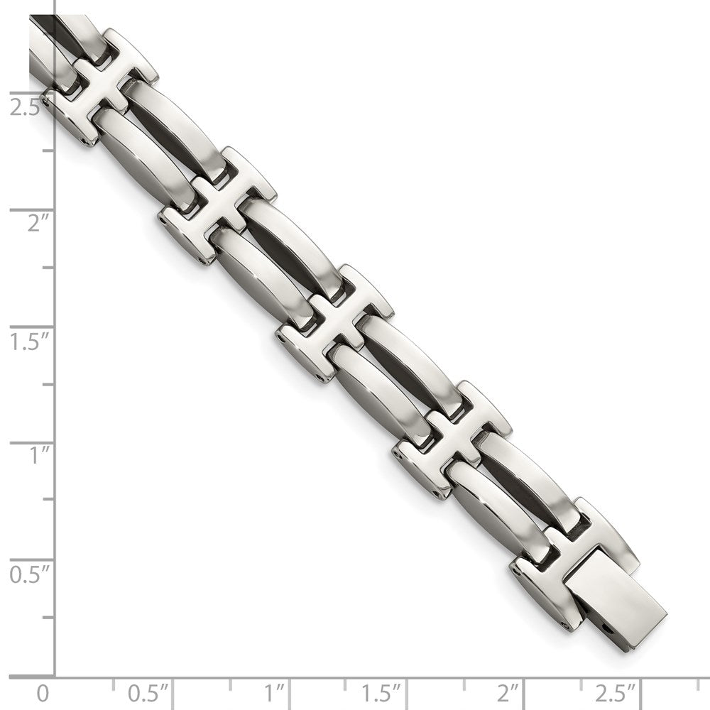 Stainless Steel Polished 8.5in Bracelet 8.5 inches