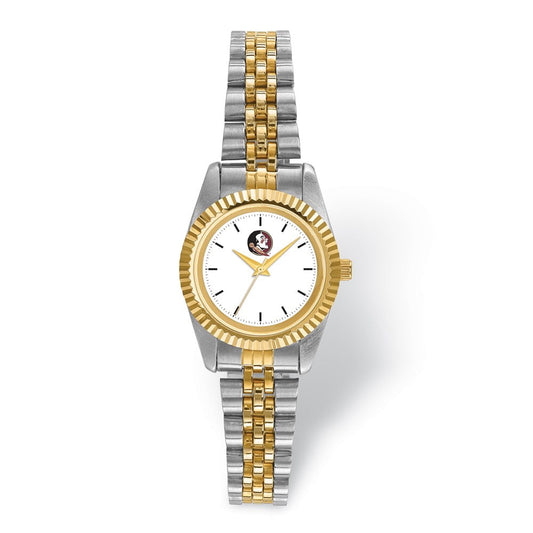 LogoArt Florida State University Pro Two-tone Ladies Quartz Watch QFSU167