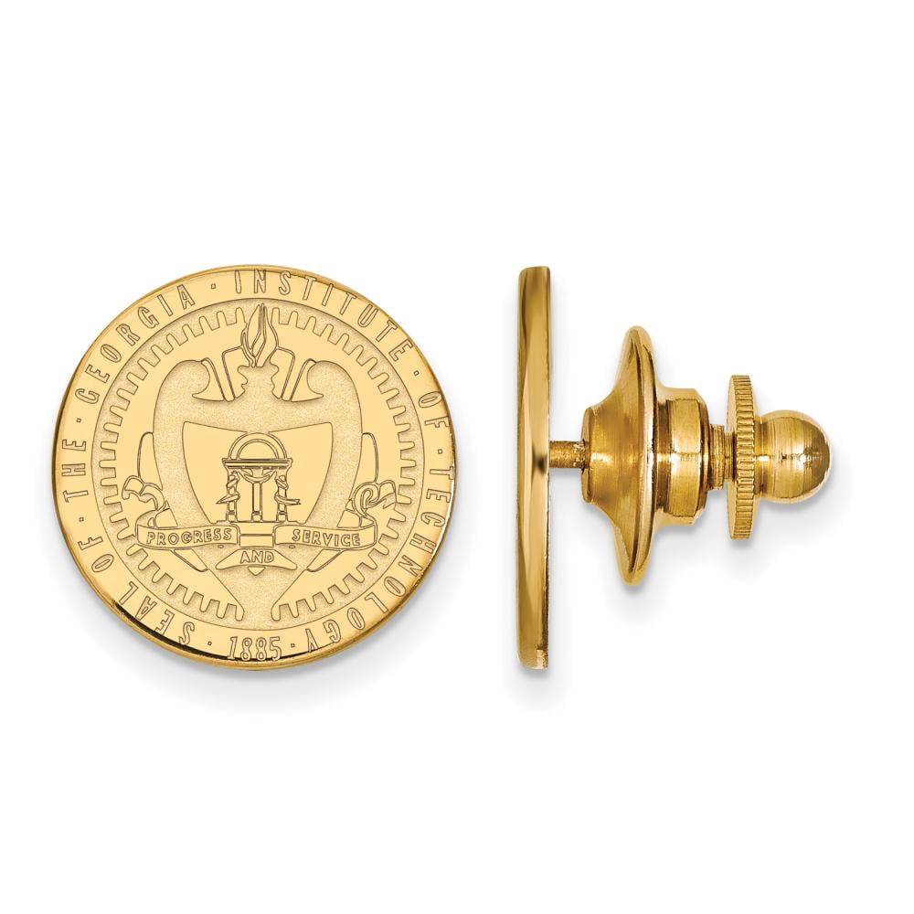 14k Gold LogoArt Georgia Institute of Technology Crest Lapel Pin Q4Y057GT