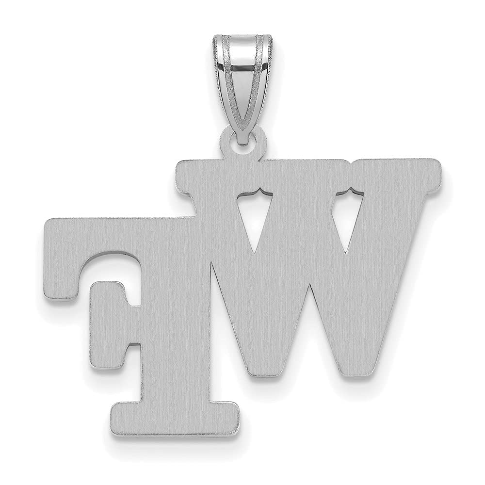 LogoArt Sterling Silver Wake Forest University Large Enamel Pendant Necklace