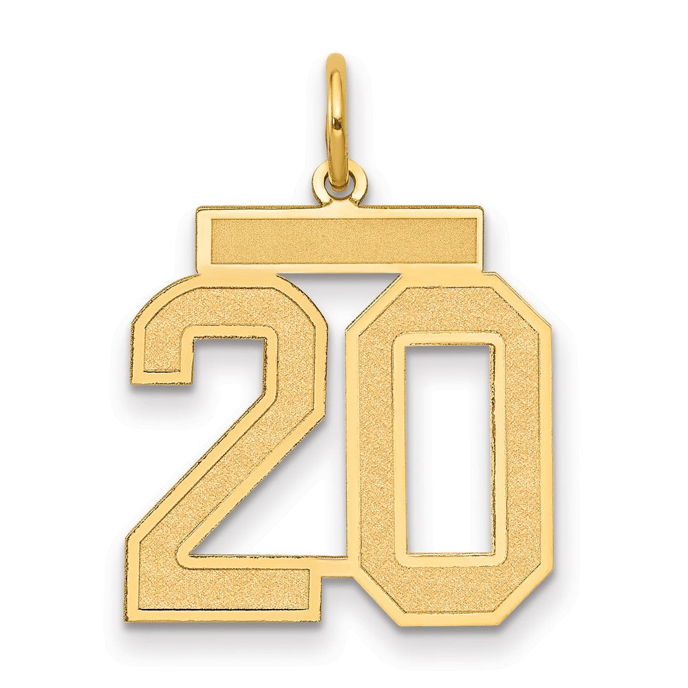 10ky Medium Satin Number 20 Charm