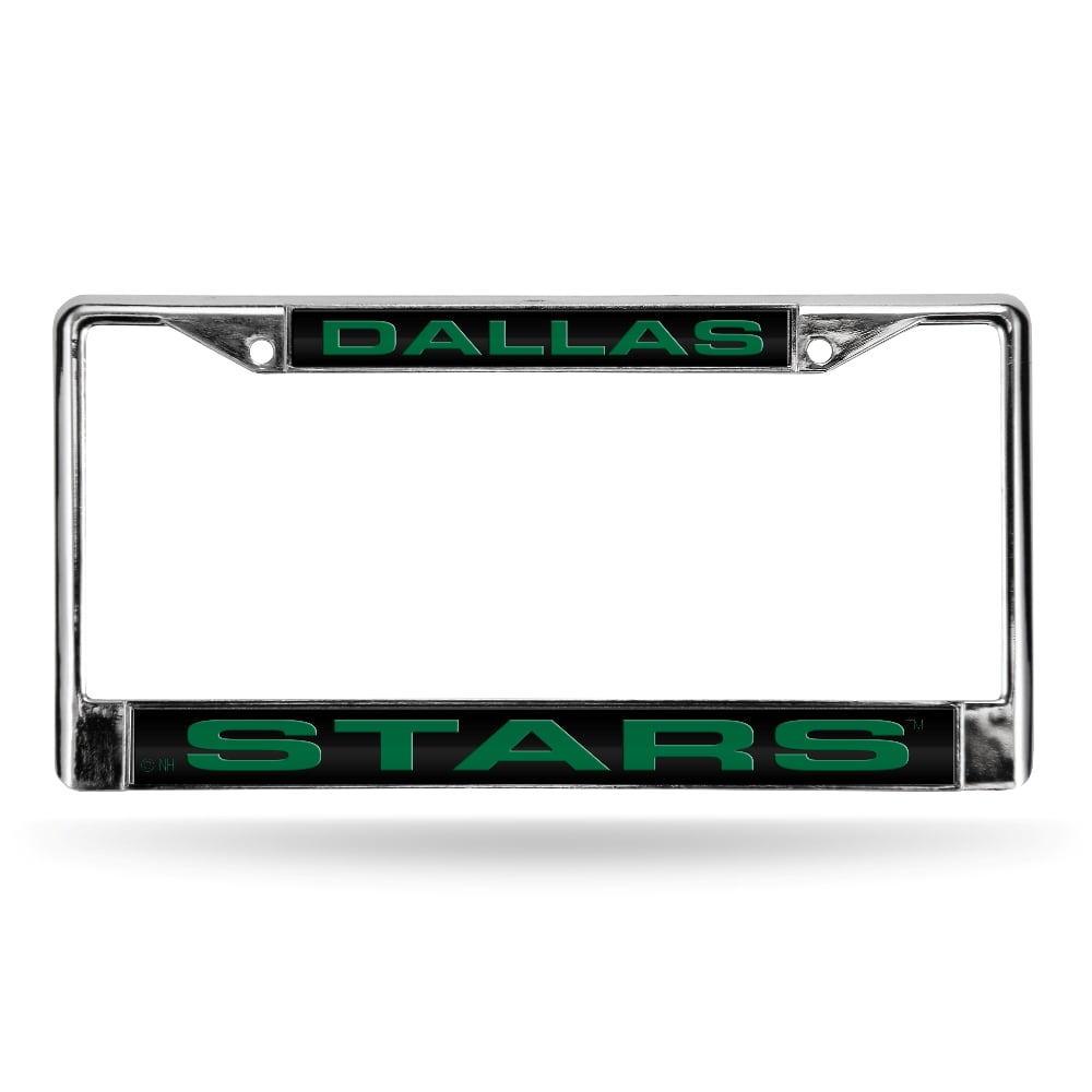 NHL Dallas Stars Laser Chrome Acrylic License Plate Frame QGC7110
